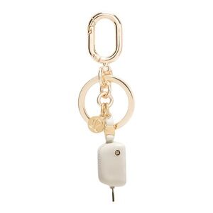 Lululemon Everywhere Belt Bag Charm Keychain Beech White Gold NWT